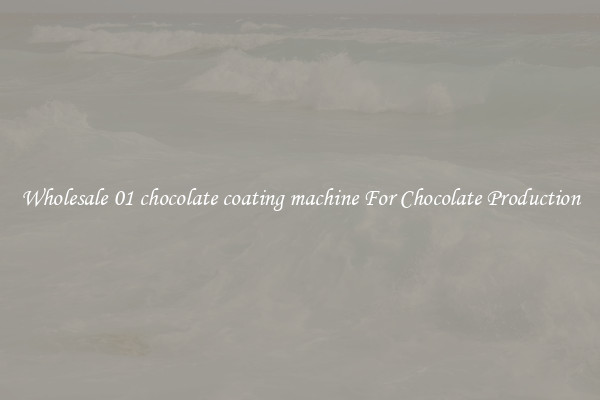Wholesale 01 chocolate coating machine For Chocolate Production