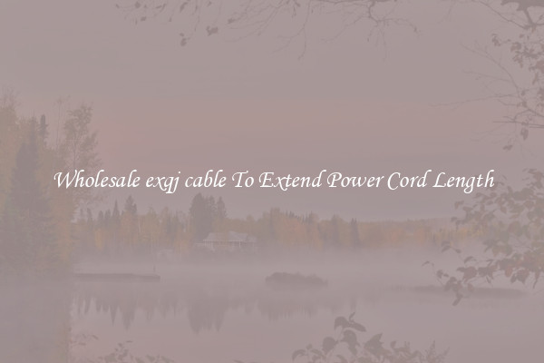 Wholesale exqj cable To Extend Power Cord Length