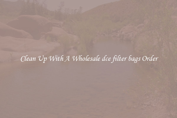 Clean Up With A Wholesale dce filter bags Order