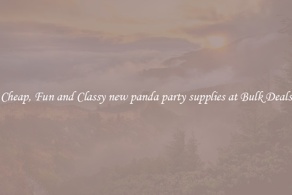 Cheap, Fun and Classy new panda party supplies at Bulk Deals
