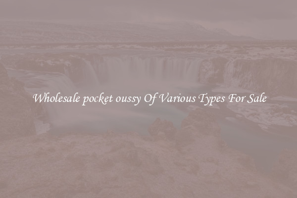 Wholesale pocket oussy Of Various Types For Sale