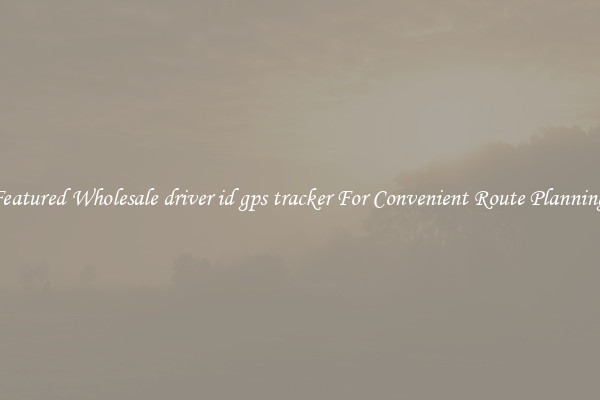 Featured Wholesale driver id gps tracker For Convenient Route Planning 