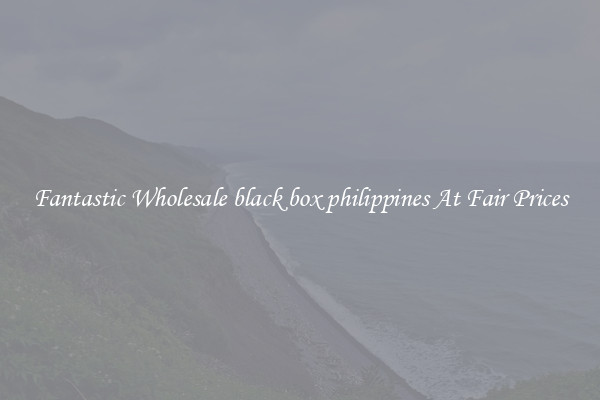 Fantastic Wholesale black box philippines At Fair Prices