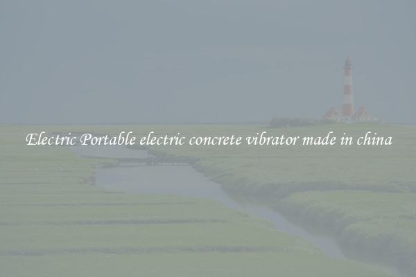 Electric Portable electric concrete vibrator made in china