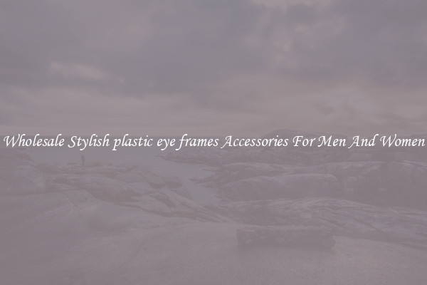 Wholesale Stylish plastic eye frames Accessories For Men And Women