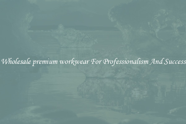 Wholesale premium workwear For Professionalism And Success