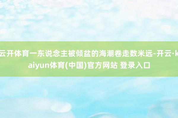 云开体育一东说念主被倾盆的海潮卷走数米远-开云·kaiyun体育(中国)官方网站 登录入口